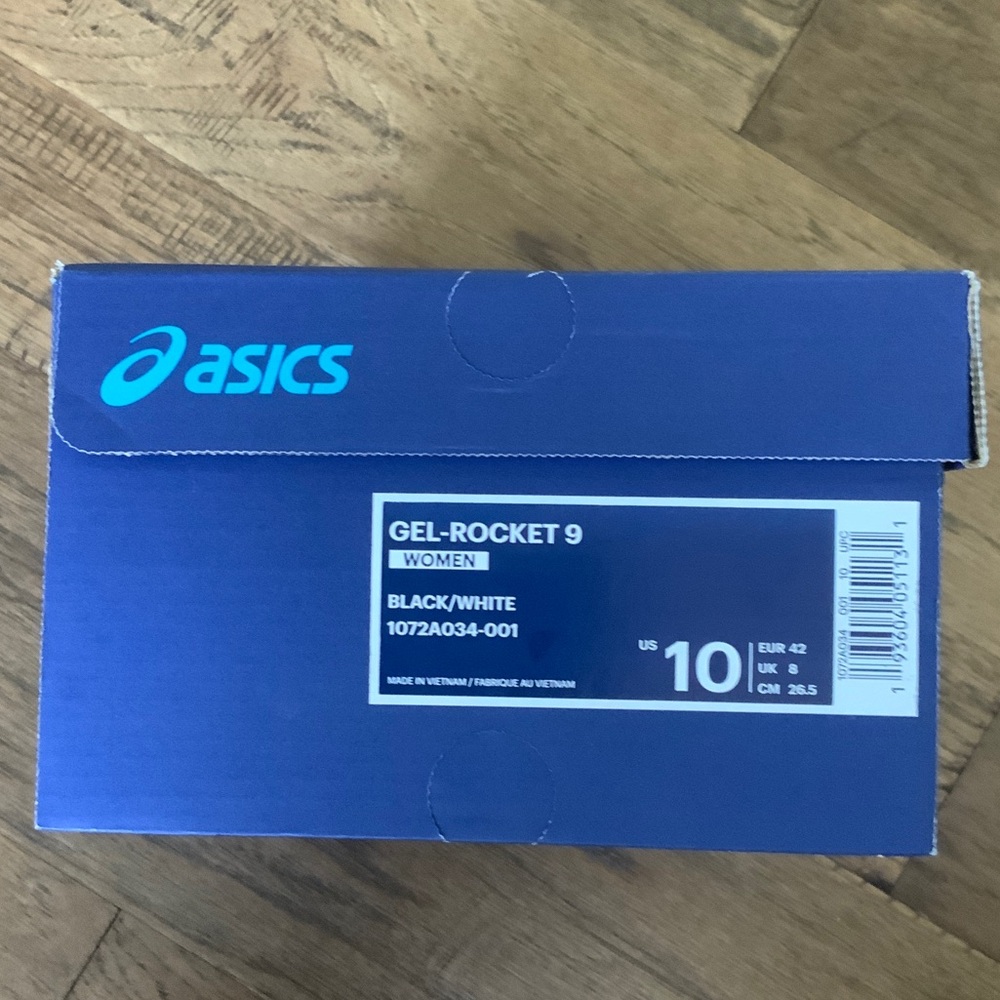 ASICS Black and White Athletic Shoes
